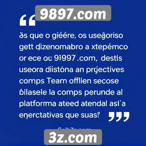 Feedback de usuários sobre a experiência no site 9897.com